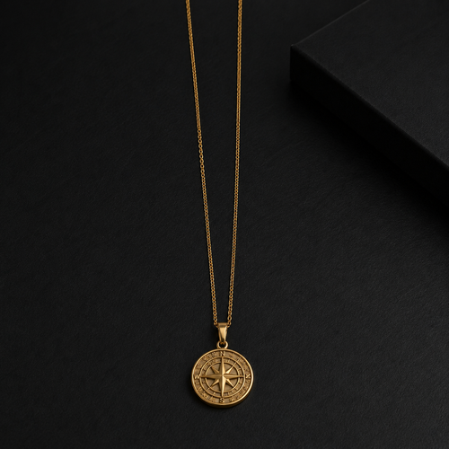 Colar Compass l Dourado