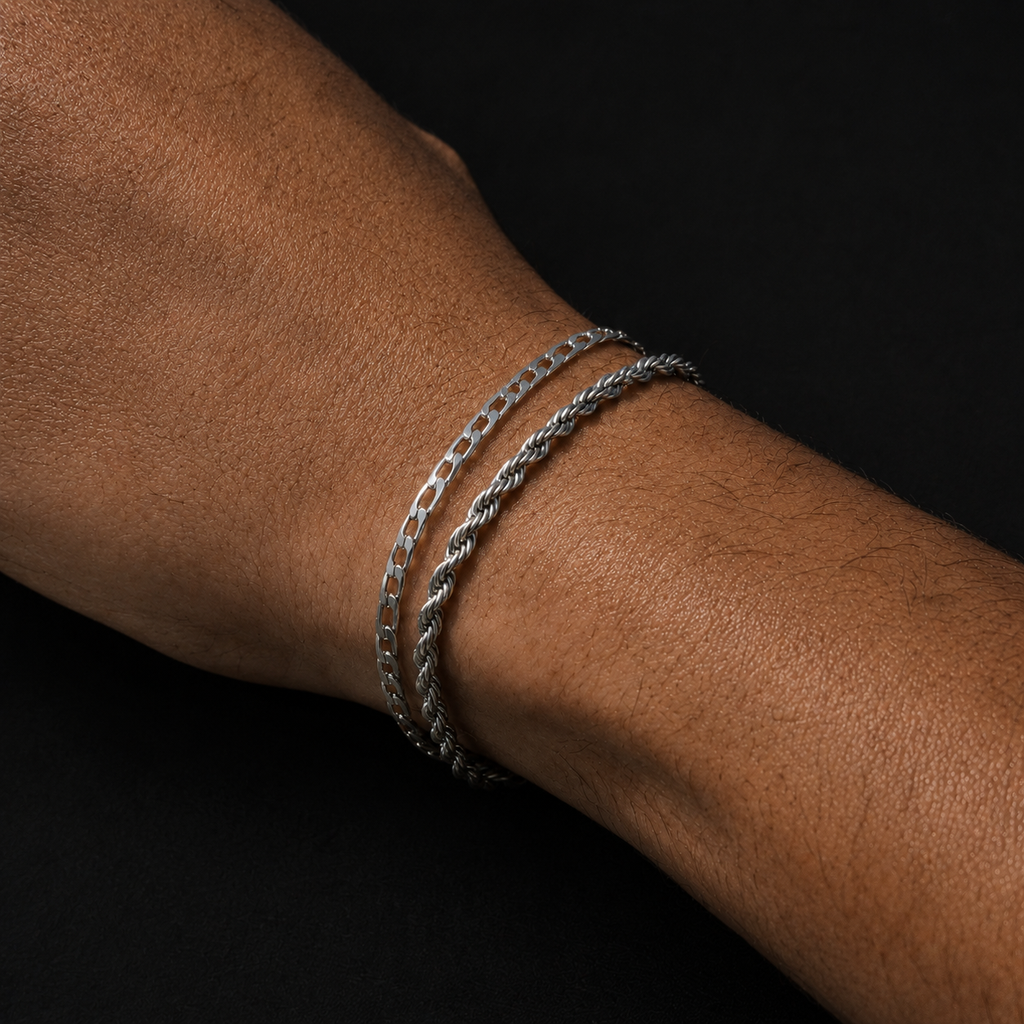 Pulseira Vint l Prateada