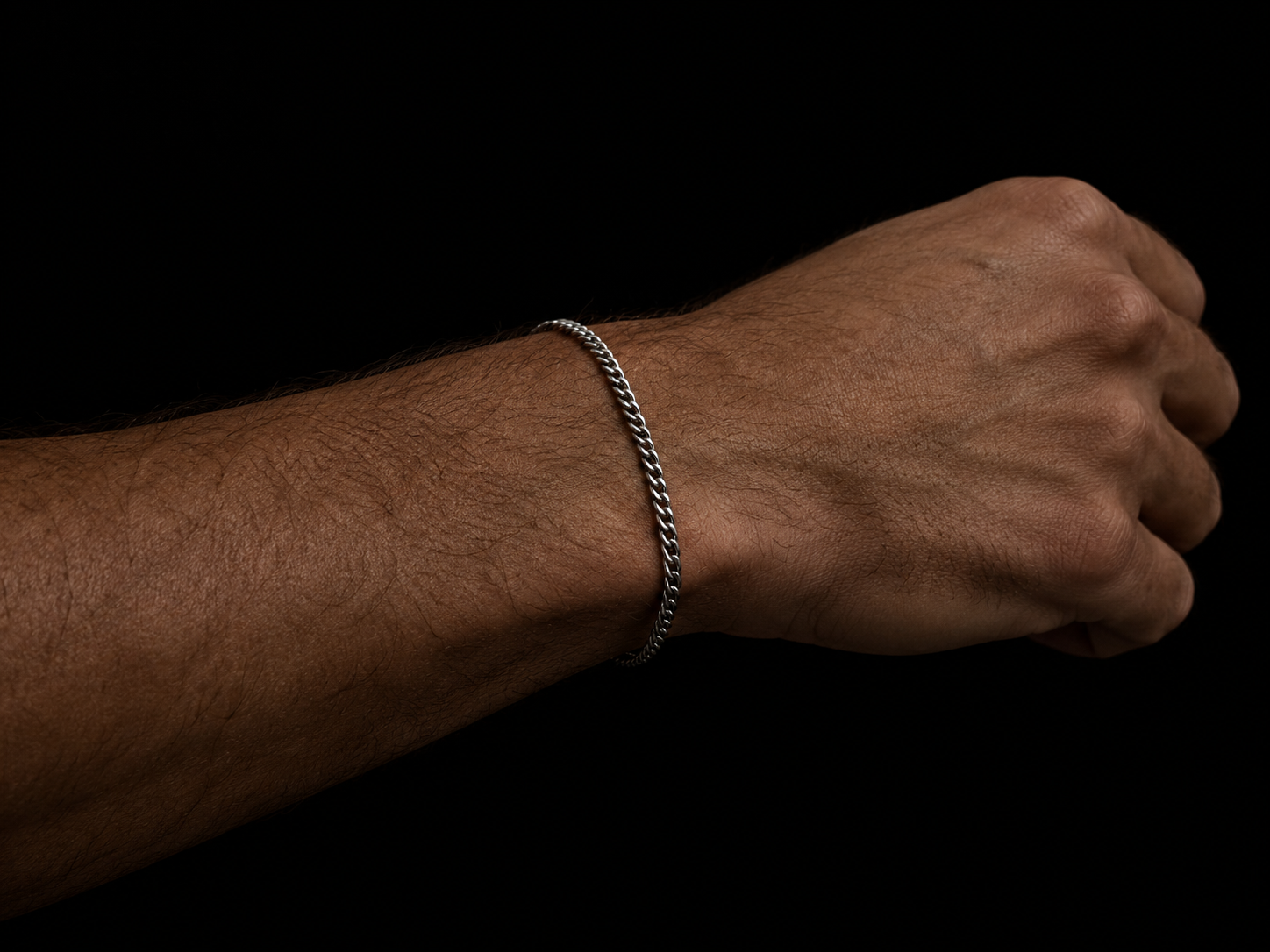 Pulseira Cuban l Prateada
